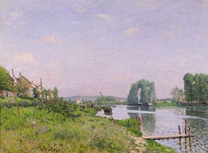 サンドニ島、1872年 作： Alfred Sisley